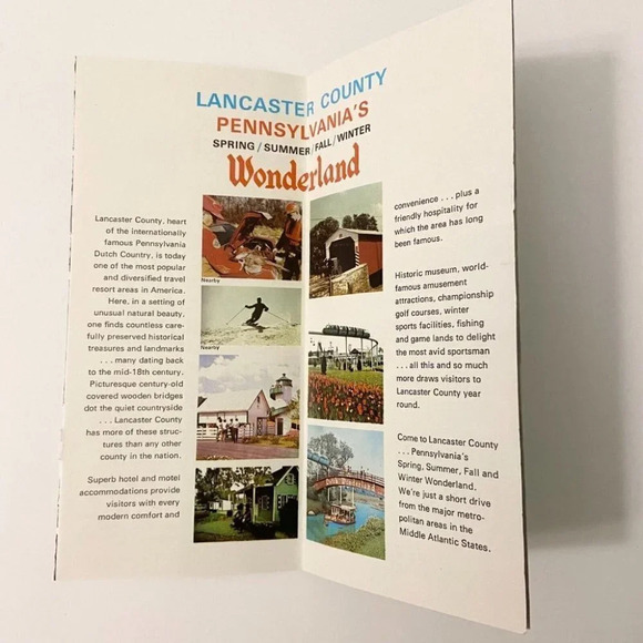 Vintage Pennsylvania Dutch Country Wonderland  Museum Caves Brochures Pamphlets - Picture 2 of 12